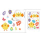 Happy Easter Window Stickers Rabbit Easter Eggs Decorations