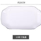 White With Black Edge Dinner Plate Ceramic Kitchen Dishes