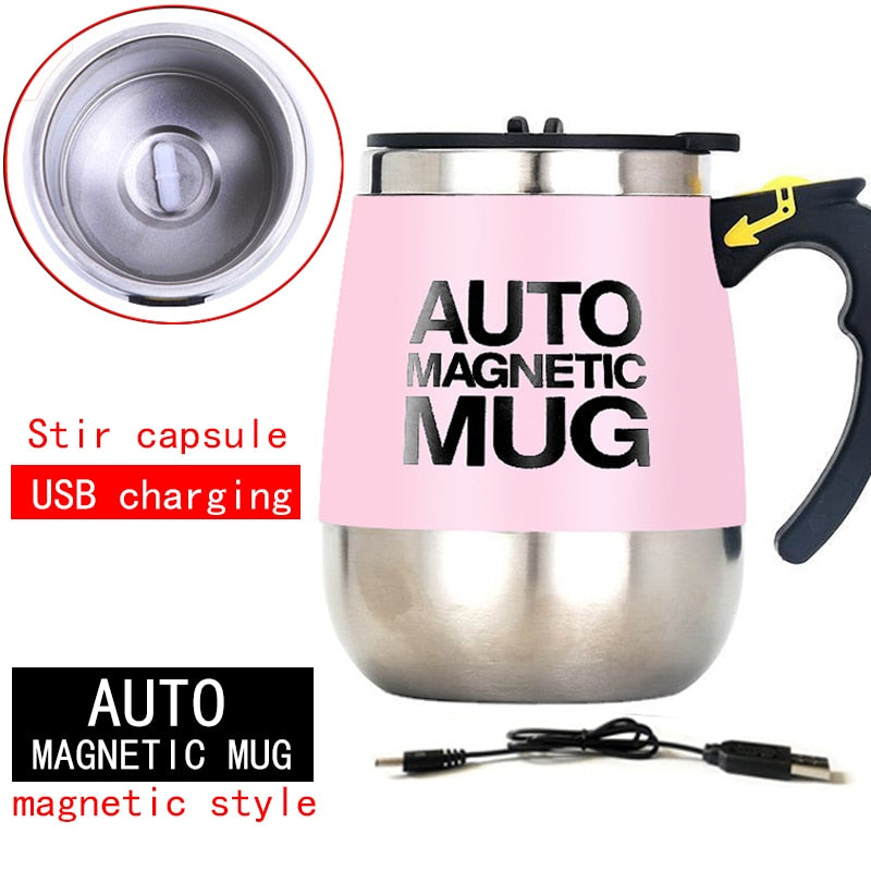New Automatic Self Stirring Magnetic Mug Creative Stainless Steel Mixer