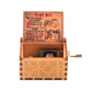 New Wooden Hand Crank Music Box Merry Christmas Music Theme