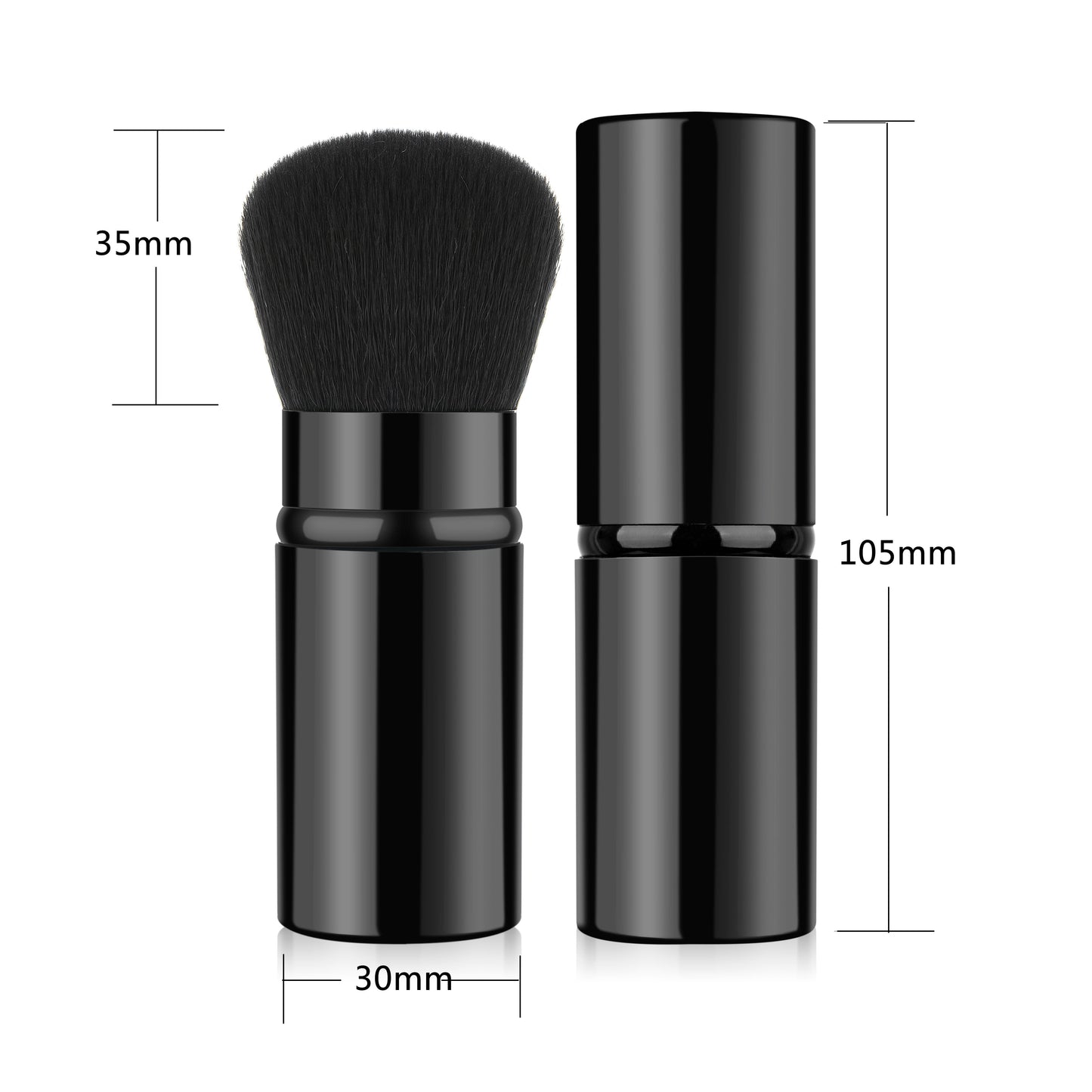1pcs Professional Makeup Brushes Retractable Blusher Powder