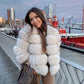Fashion winter jackets women Warm Coats Natural Faux Fur Coat