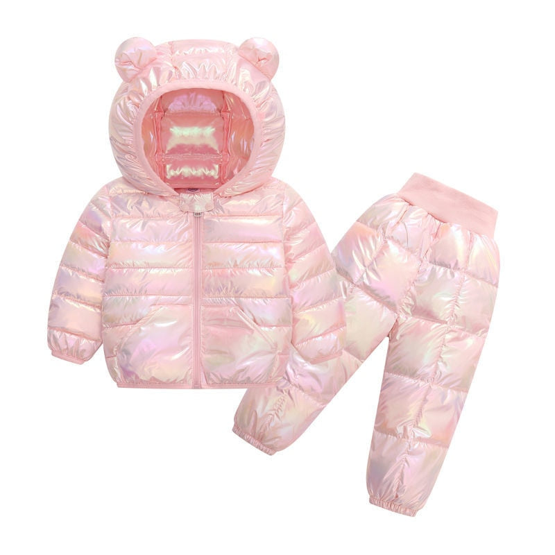 2020 Autumn Winter Suit for Girls Boys Hooded Coat Set