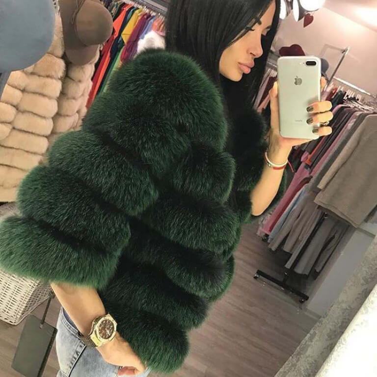 Fashion winter jackets women Warm Coats Natural Faux Fur Coat
