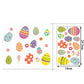 Happy Easter Window Stickers Rabbit Easter Eggs Decorations
