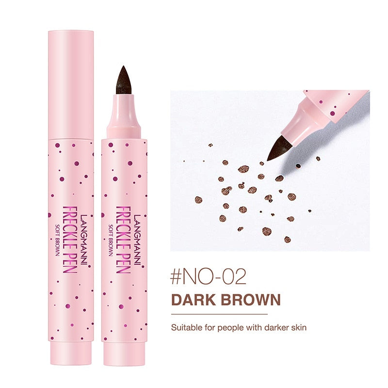 1PC Brown Lifelike Freckle Pen Concealer Dot Spot Waterproof