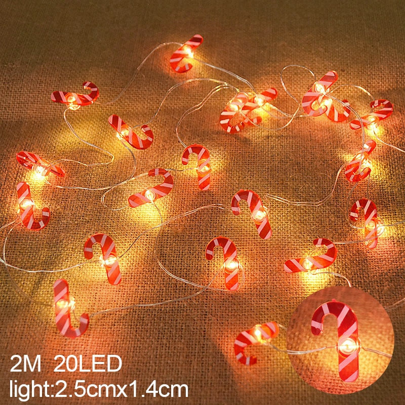 Snowflake LED Light Christmas Decorations For Home Hanging Garland
