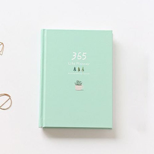 365 Planner Agenda Notebook Colorful Inner PageYearly Daily Plan