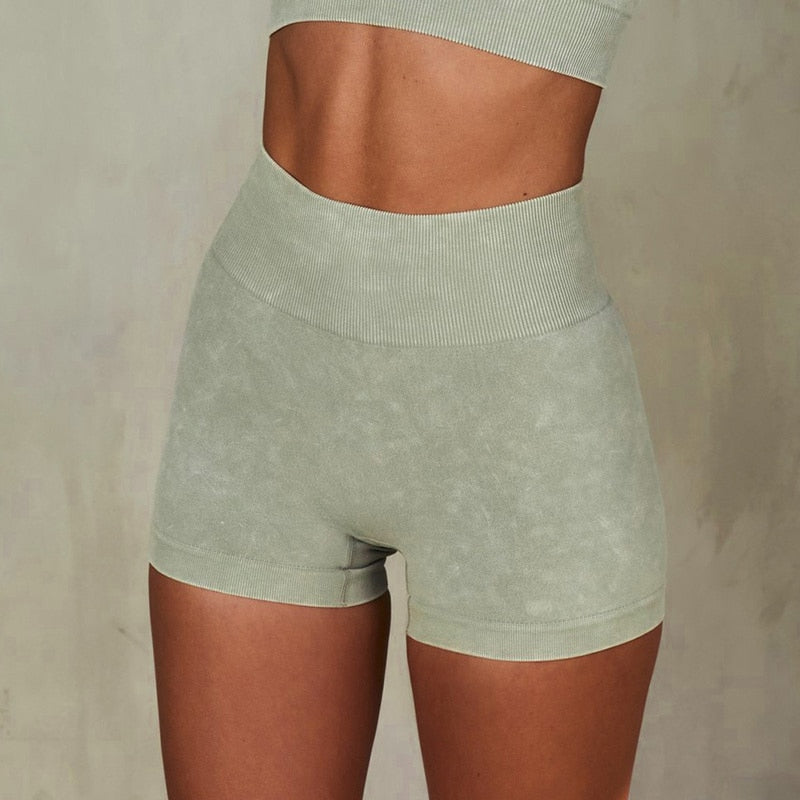 Women Seamless Sports Bra Long Sleeve Crop Top Set