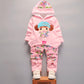 2020 Autumn Winter Suit for Girls Boys Hooded Coat Set