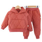 2020 Autumn Winter Suit for Girls Boys Hooded Coat Set