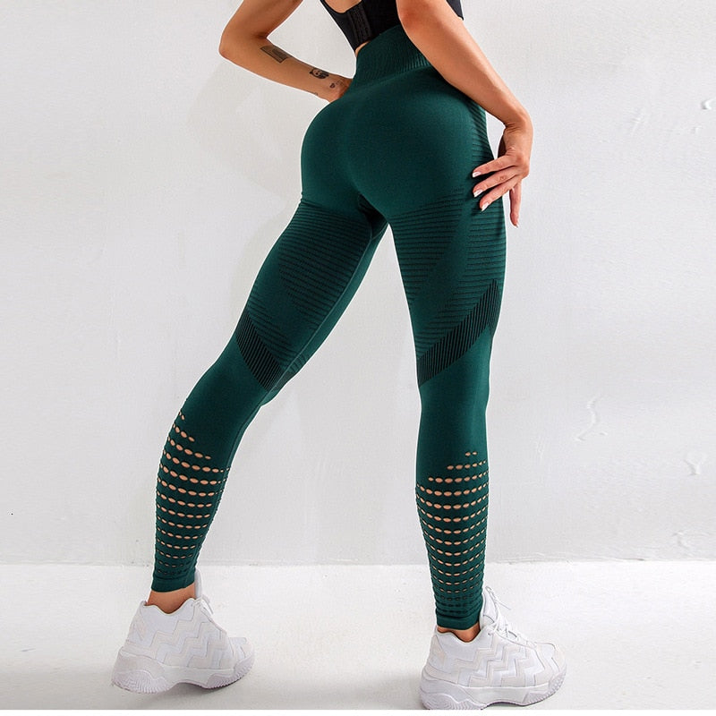 High Waist Fitness Leggings Women Sexy Seamless  Printed Workout