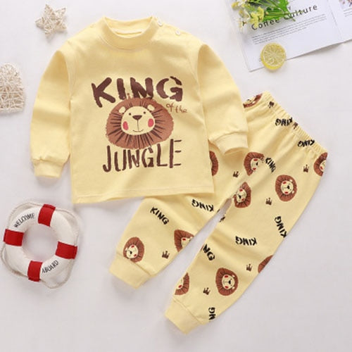 0-2year Baby Girls Boys Clothes Set Winter Christmas Mickey Mouse Set