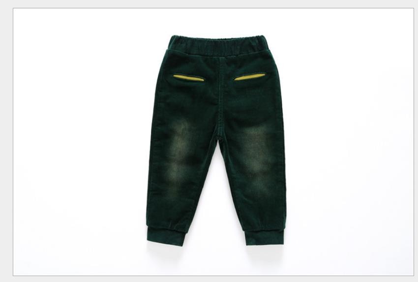 New Baby Boys Clothing Warm Cashmere Jeans Pants