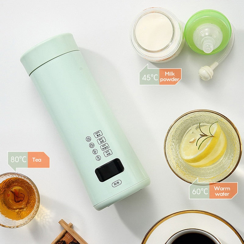 450ml Portable Electric Kettles With Smart Temperature Control Cup