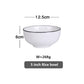 White With Black Edge Dinner Plate Ceramic Kitchen Dishes