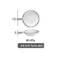 White With Black Edge Dinner Plate Ceramic Kitchen Dishes