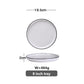 White With Black Edge Dinner Plate Ceramic Kitchen Dishes