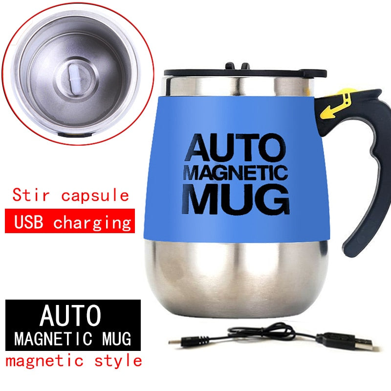 New Automatic Self Stirring Magnetic Mug Creative Stainless Steel Mixer