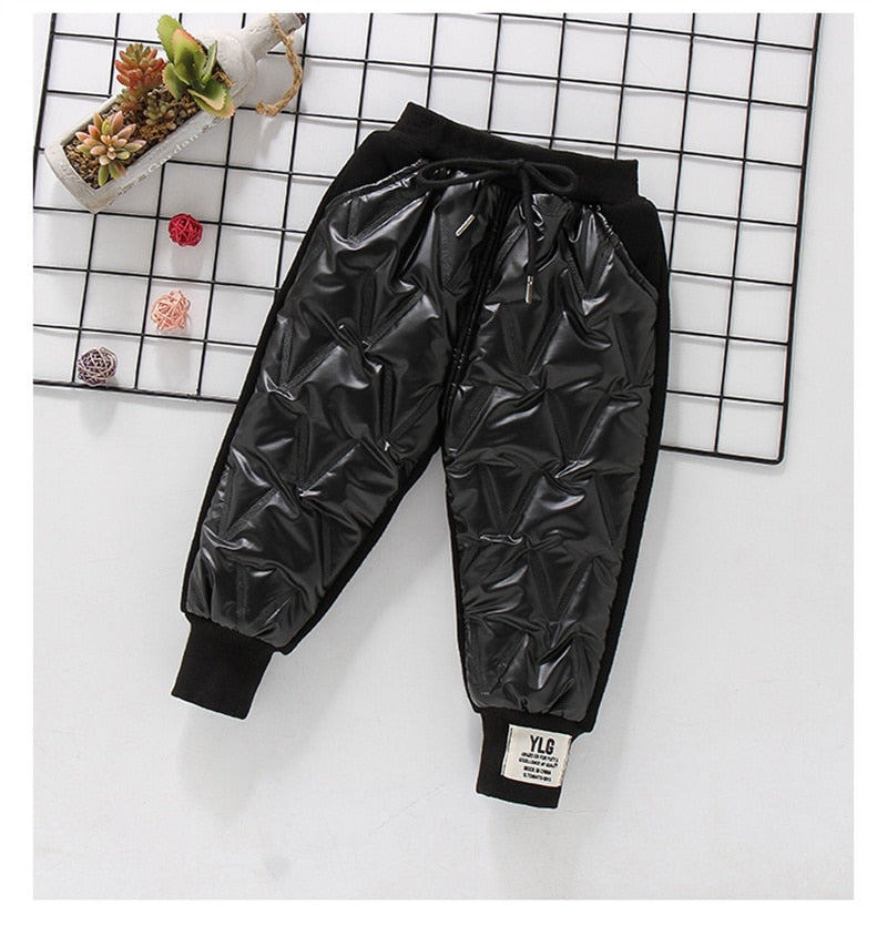 New Baby Boys Clothing Warm Cashmere Jeans Pants