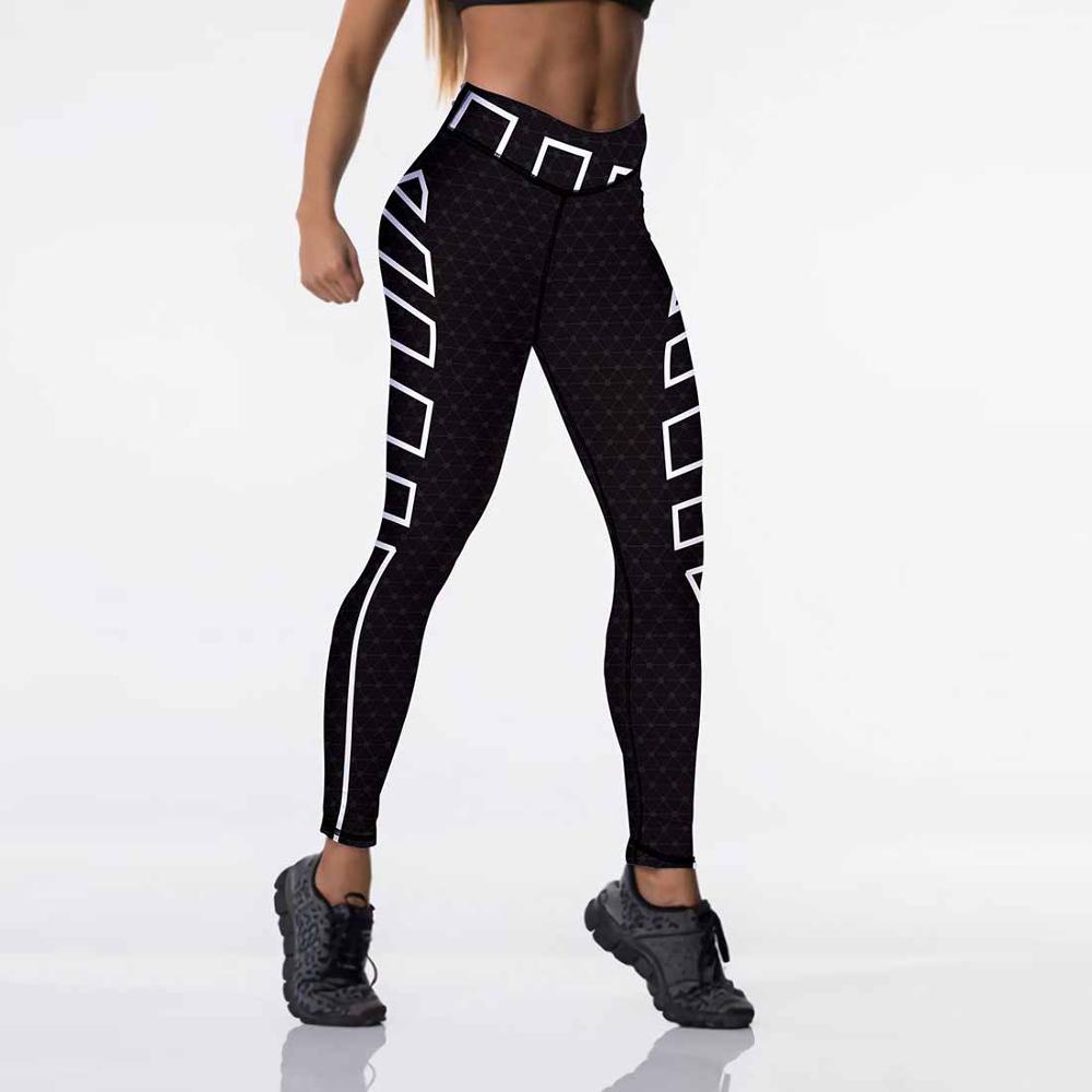 Spandex Sexy High Waist Elasticity Women Digital Printed Leggings