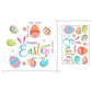 Happy Easter Window Stickers Rabbit Easter Eggs Decorations