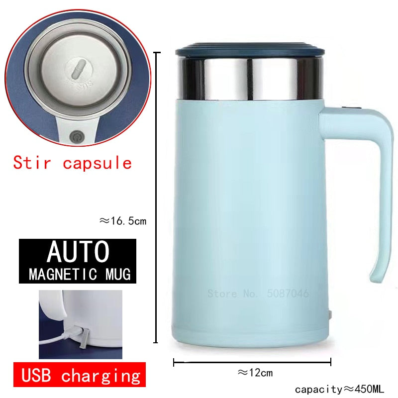 New Automatic Self Stirring Magnetic Mug Creative Stainless Steel Mixer