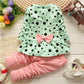 Fall Girls Clothing Outfits Cartoon Minnie Long Sleeve Set