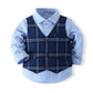 Kids Boy Gentleman Clothing Set Shirt+Waistcoat+Pants