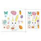 Happy Easter Window Stickers Rabbit Easter Eggs Decorations