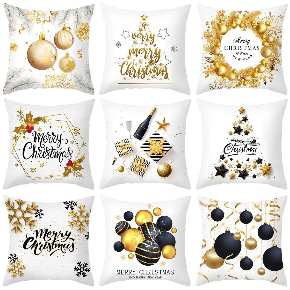 45cm Christmas Cushion Pillow Cover Christmas Decorations