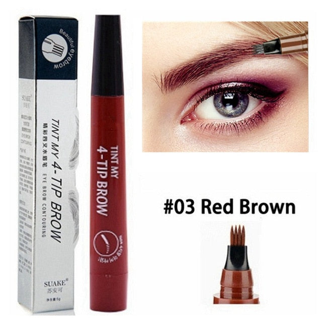4 Point Waterproof Liquid Eyebrow Pen