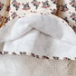 Autumn Baby Girls Dress Children Flower Clothes Long Sleeve Retro