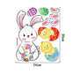 Happy Easter Window Stickers Rabbit Easter Eggs Decorations