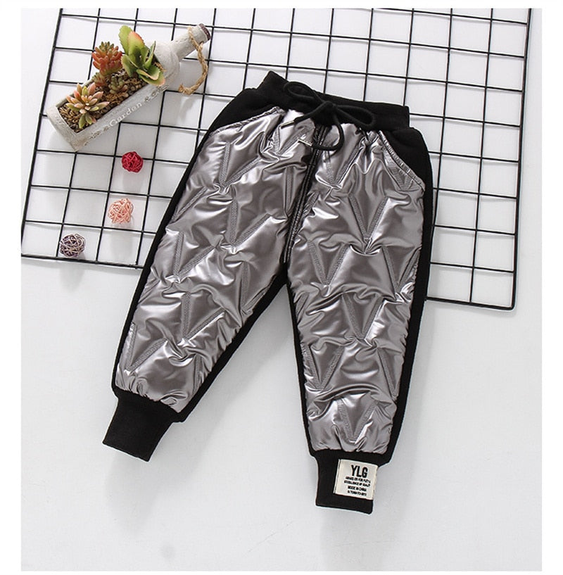 New Baby Boys Clothing Warm Cashmere Jeans Pants