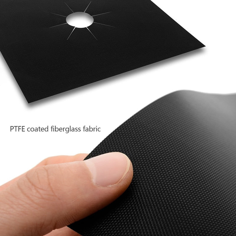 4/6/8Pcs Gas Stove Protector Cooker Cover Liner Clean Mat Pad
