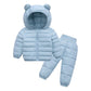 2020 Autumn Winter Suit for Girls Boys Hooded Coat Set