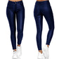 Women Leather Pants Black Sexy Stretch Bodycon Trousers