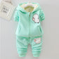 2020 Autumn Winter Suit for Girls Boys Hooded Coat Set