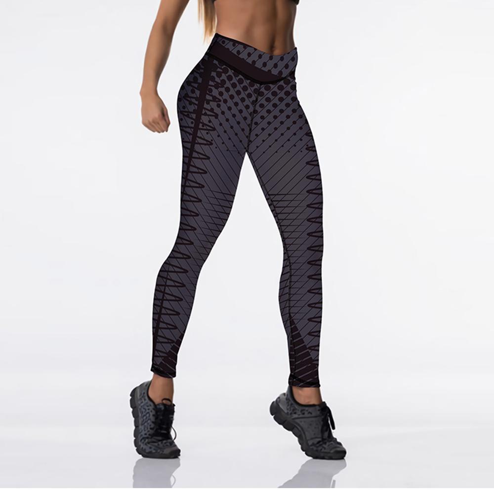Spandex Sexy High Waist Elasticity Women Digital Printed Leggings