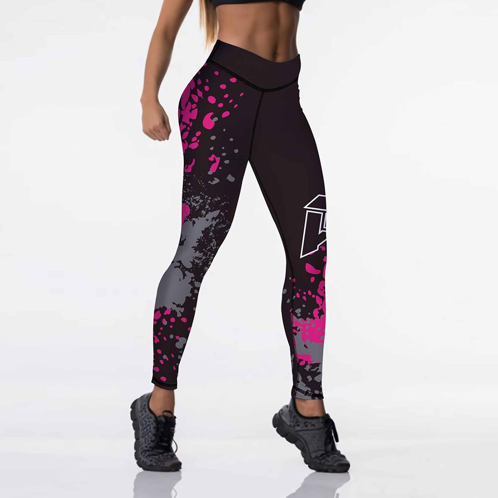 Spandex Sexy High Waist Elasticity Women Digital Printed Leggings