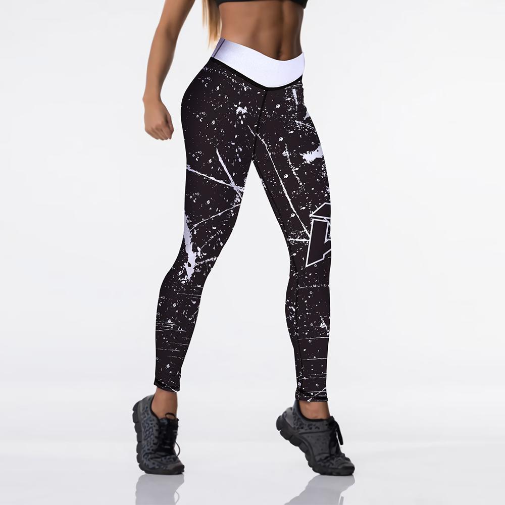 Spandex Sexy High Waist Elasticity Women Digital Printed Leggings