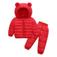 2020 Autumn Winter Suit for Girls Boys Hooded Coat Set
