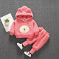 2020 Autumn Winter Suit for Girls Boys Hooded Coat Set