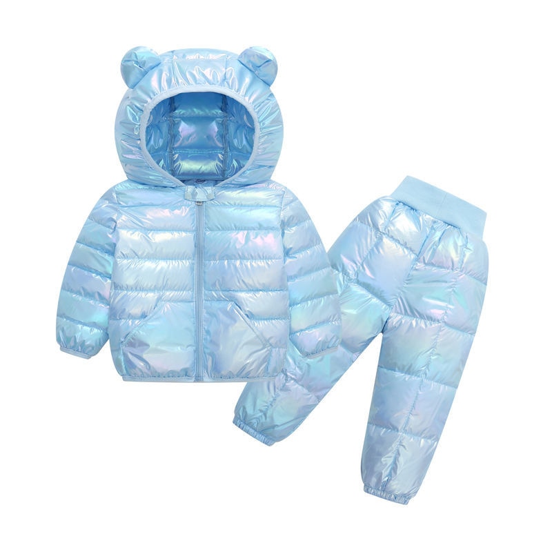 2020 Autumn Winter Suit for Girls Boys Hooded Coat Set