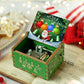 New Wooden Hand Crank Music Box Merry Christmas Music Theme