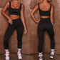 Seamless Sport Set Women 2 Two Piece Crop top Bra Leggings Shorts Yoga Set