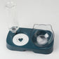 Pet Cat Bowl Automatic Feeder Food Drinking