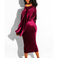 Autumn Elegant One Off Shoulder Long Sleeve