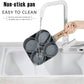 Four-Hole Frying Pot Pan Thickened Omelet Pan Non-Stick Egg